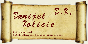 Danijel Količić vizit kartica